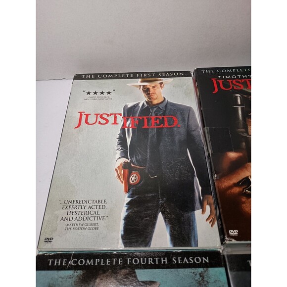 Justified Complete Series (DVD, Seasons 1–6, 18-Disc Set) - Picture 2 of 14